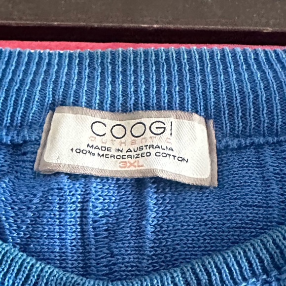 Authentic Coogi Australia Royal Blue Sweater and Skull cap set - Picture 8 of 8